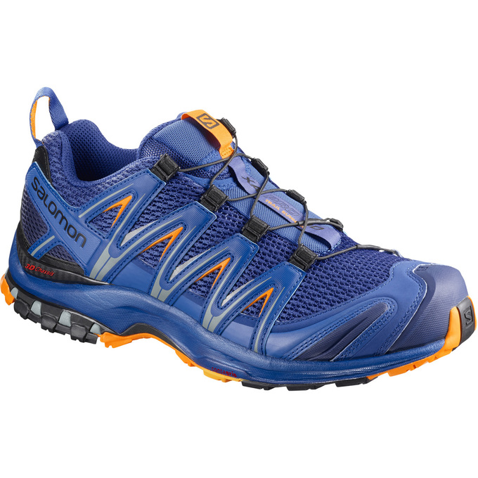 Salomon Singapore Mens Trail Running Shoes - XA PRO 3D Deep Blue | 43908-VASW